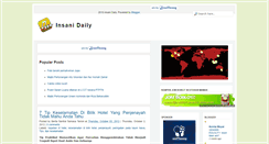 Desktop Screenshot of insanidaily.blogspot.com