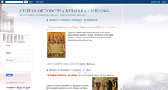 Desktop Screenshot of chiesaortodossabulgaramilano.blogspot.com