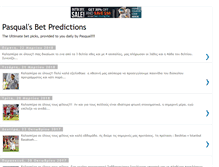 Tablet Screenshot of pasquals-bet-pedictions.blogspot.com