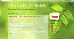 Desktop Screenshot of imubuddhistsociety.blogspot.com