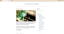 Desktop Screenshot of livingbymaria.blogspot.com