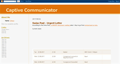 Desktop Screenshot of captivecommunicator.blogspot.com