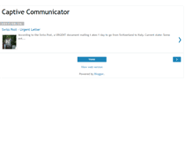 Tablet Screenshot of captivecommunicator.blogspot.com