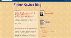 Desktop Screenshot of fatherkevinsblog.blogspot.com