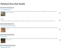 Tablet Screenshot of polisheddiva.blogspot.com