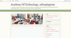 Desktop Screenshot of academyoftechnology.blogspot.com