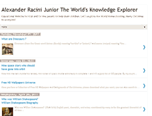 Tablet Screenshot of alexanderracinijunior.blogspot.com