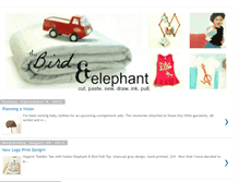 Tablet Screenshot of birdandelephant.blogspot.com