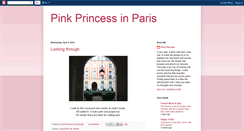 Desktop Screenshot of pinkprincessinparis.blogspot.com