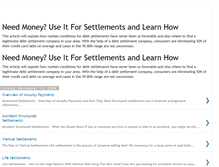 Tablet Screenshot of moneysettlements.blogspot.com