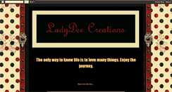 Desktop Screenshot of ladydeecreations.blogspot.com