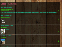 Tablet Screenshot of coses-i-moments.blogspot.com