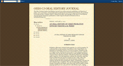 Desktop Screenshot of ohiocjoralhistoryjournal.blogspot.com