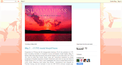 Desktop Screenshot of istiqamah1658-istiqamah.blogspot.com