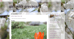 Desktop Screenshot of girlwithgreencard.blogspot.com