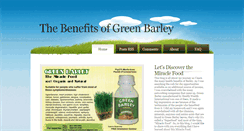 Desktop Screenshot of greenbarleybenefits.blogspot.com