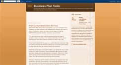 Desktop Screenshot of businessplantools.blogspot.com