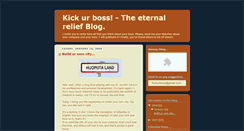 Desktop Screenshot of kickurboss.blogspot.com