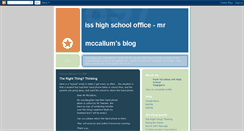 Desktop Screenshot of isshighschool.blogspot.com