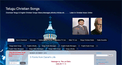 Desktop Screenshot of christiansongstelugu.blogspot.com