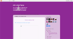 Desktop Screenshot of mhclubfans.blogspot.com