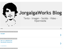 Tablet Screenshot of jorgalgaworksblog.blogspot.com