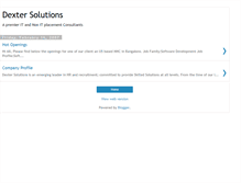Tablet Screenshot of dextersolutions.blogspot.com