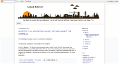 Desktop Screenshot of antiochbeliever.blogspot.com