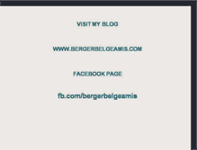 Tablet Screenshot of bergerbelgeamis.blogspot.com