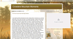 Desktop Screenshot of crowdersmountainmoments.blogspot.com