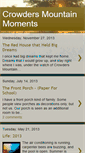 Mobile Screenshot of crowdersmountainmoments.blogspot.com