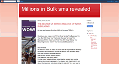 Desktop Screenshot of millionsinbulksmsrevealed.blogspot.com