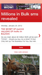 Mobile Screenshot of millionsinbulksmsrevealed.blogspot.com