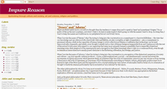 Desktop Screenshot of impurereason.blogspot.com