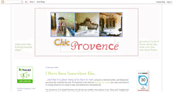 Desktop Screenshot of chicprovence.blogspot.com