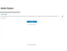 Tablet Screenshot of abdul-kalam-2020.blogspot.com