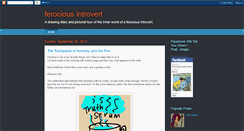 Desktop Screenshot of ferociousintrovert.blogspot.com