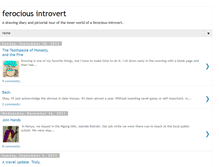 Tablet Screenshot of ferociousintrovert.blogspot.com