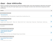 Tablet Screenshot of dasar-dasarelektronika.blogspot.com