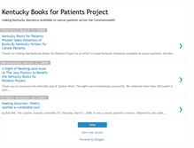 Tablet Screenshot of kybooksforpatients.blogspot.com