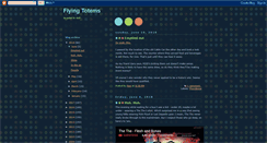 Desktop Screenshot of flyingtotems.blogspot.com