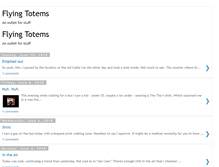 Tablet Screenshot of flyingtotems.blogspot.com