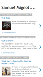 Mobile Screenshot of monblogsamuelmignot.blogspot.com