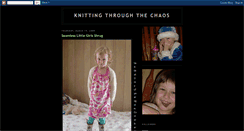 Desktop Screenshot of knittingthroughthechaos.blogspot.com