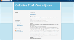 Desktop Screenshot of coloniesepaf-sejours.blogspot.com