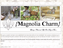 Tablet Screenshot of magnoliacharm.blogspot.com