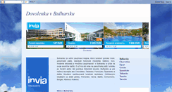 Desktop Screenshot of dovolenka-bulharsko.blogspot.com