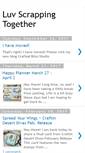 Mobile Screenshot of luvscrappingtogether.blogspot.com