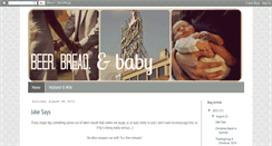 Desktop Screenshot of beerbreadandbaby.blogspot.com