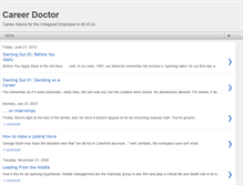 Tablet Screenshot of career-doctor.blogspot.com